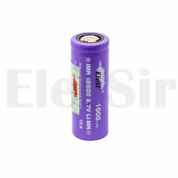 Аккумулятор Efest IMR 18500 / 1000mah / flat top (15А)